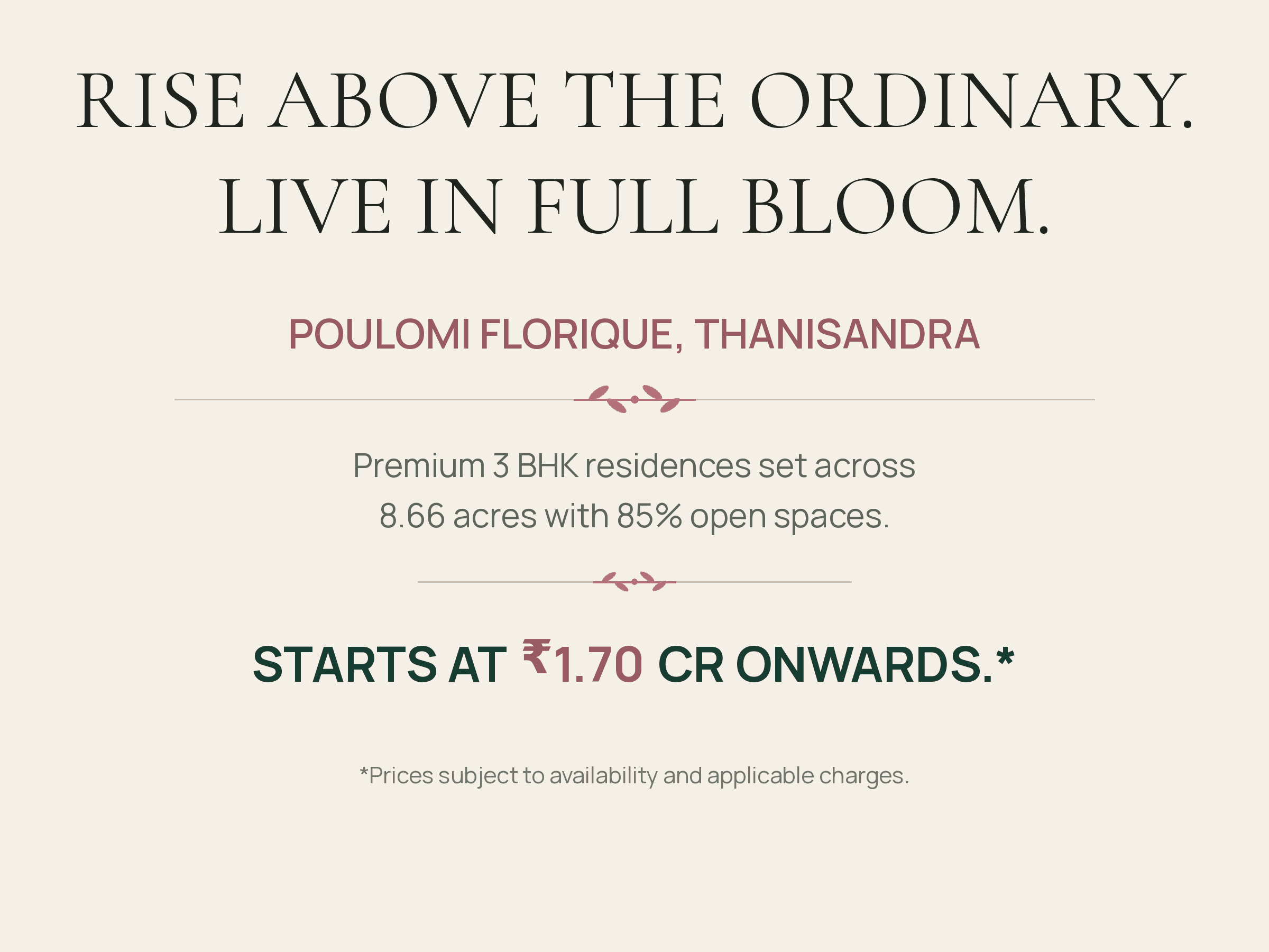 Poulomi Florique project highlights