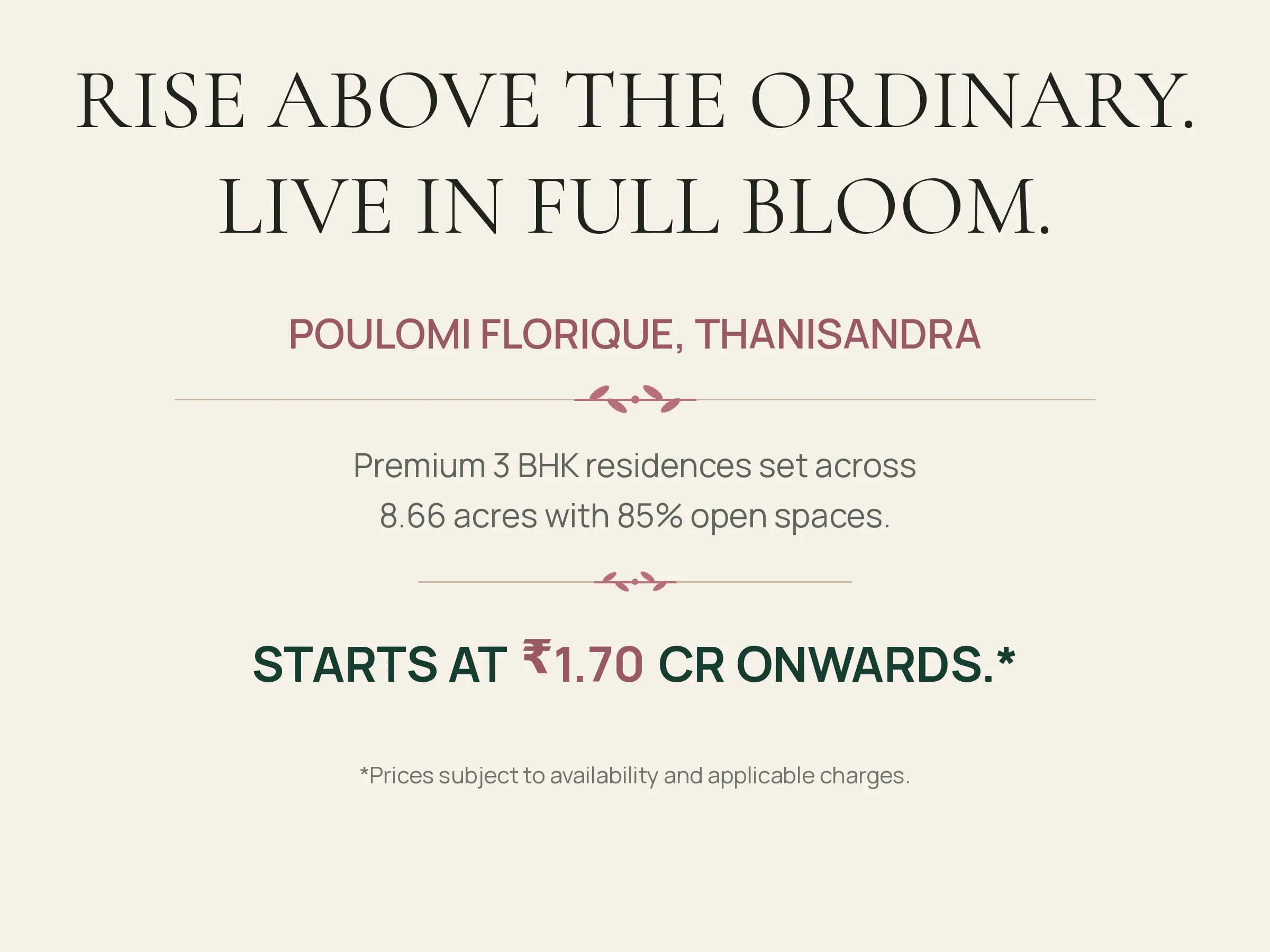 Poulomi Florique project highlights